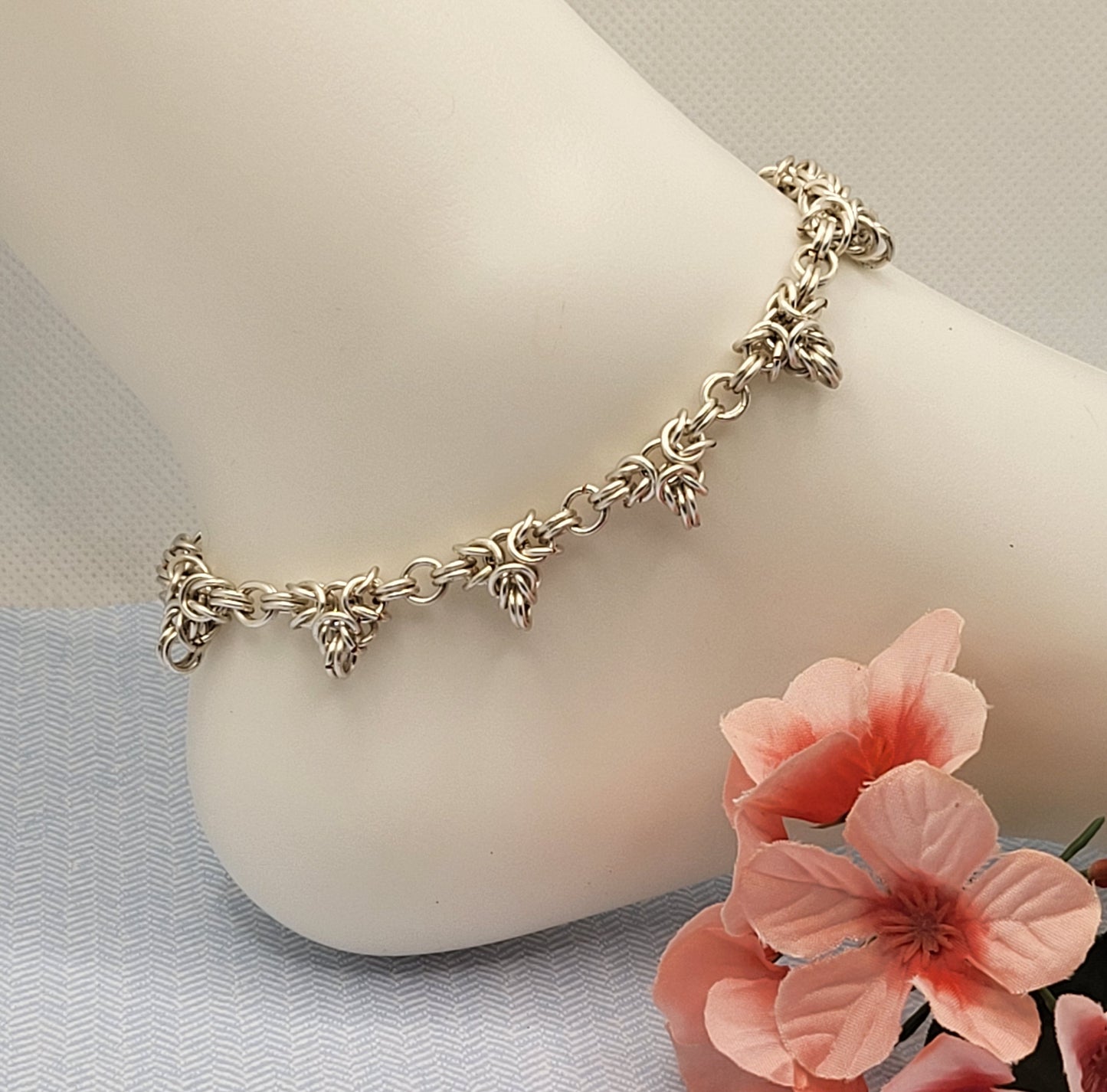 Silver anklet
